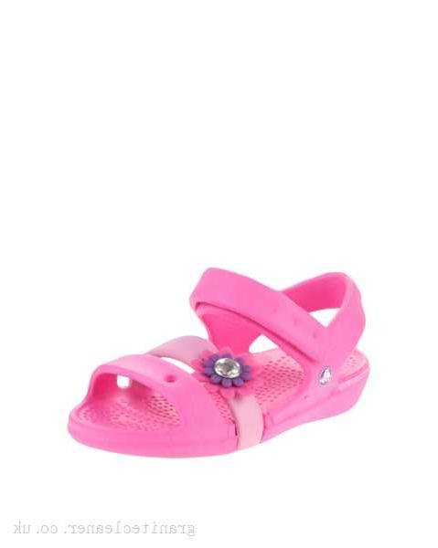 P23901892 Crocs Keeley Petal Charm Sandals Pink - Kids' Sling Back Sandals - 38456709 Outlet