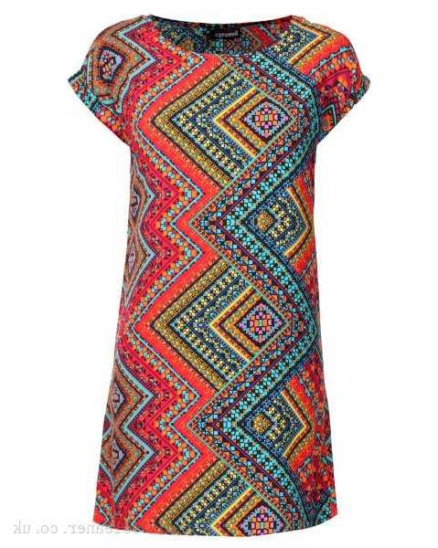 S60107311 Revenge Printed Shift Dress Multi Shift Dresses - Women's Casual Dresses - 19410737 Online